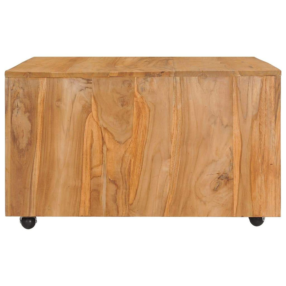 Thumbnail: vidaXL Coffee Table Solid Teak Wood End Couch Table 43.3"x23.6"/31.5"x31.5"