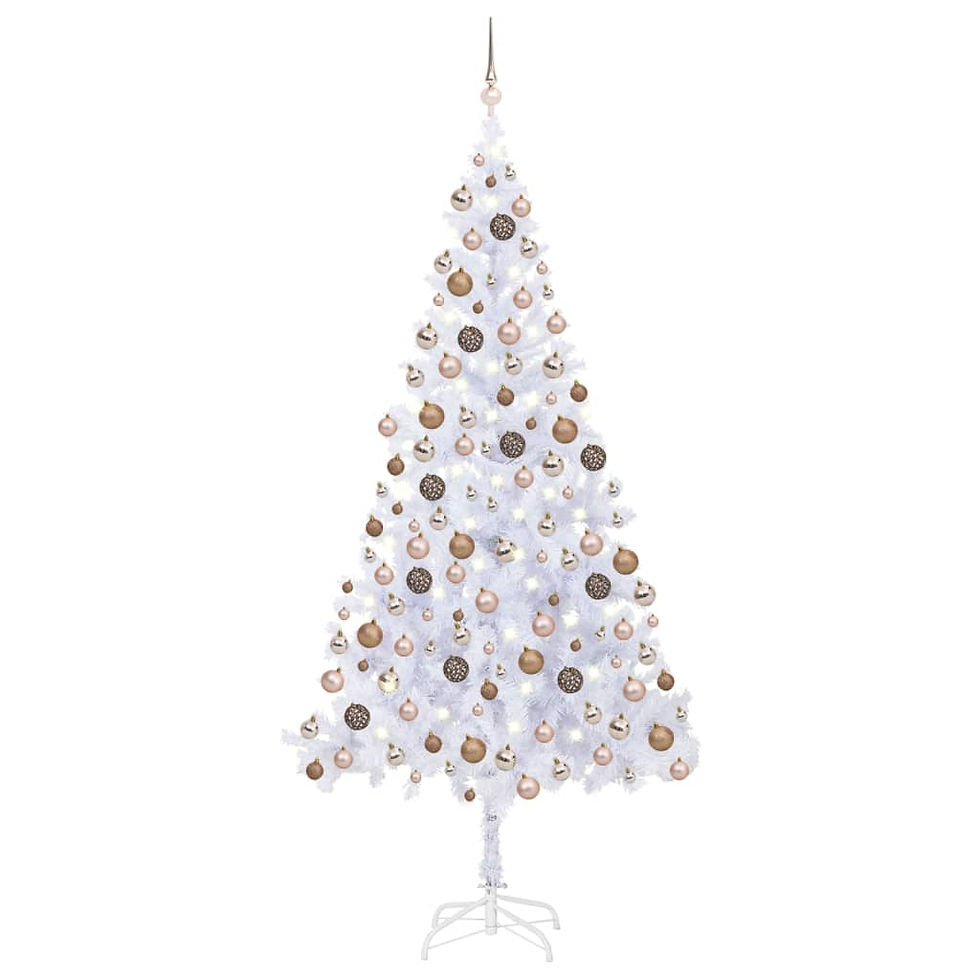 Thumbnail: vidaXL Artificial Christmas Tree with LEDs&Ball Set L Multi Colors/Sizes