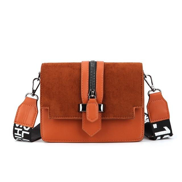 Thumbnail: Mini Retro Wide Shoulder Strap Messenger Bag