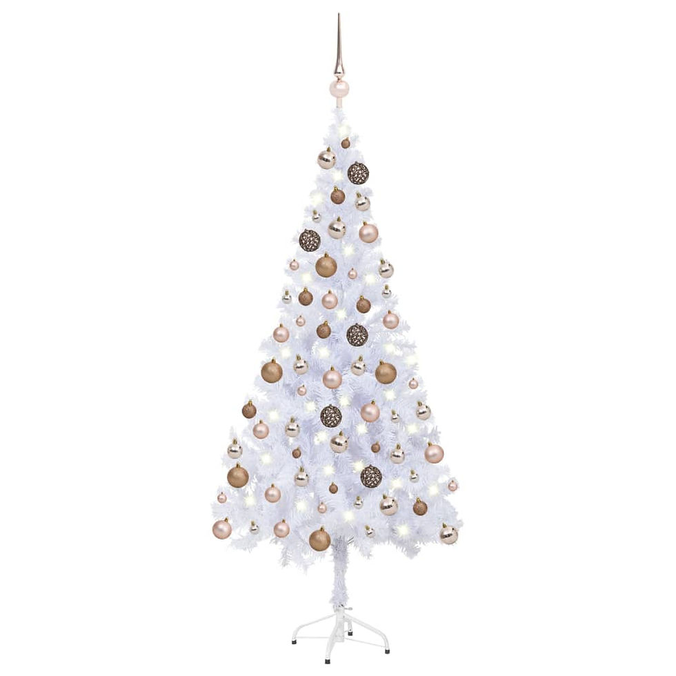 Thumbnail: vidaXL Artificial Christmas Tree with LEDs&Ball Set L Multi Colors/Sizes