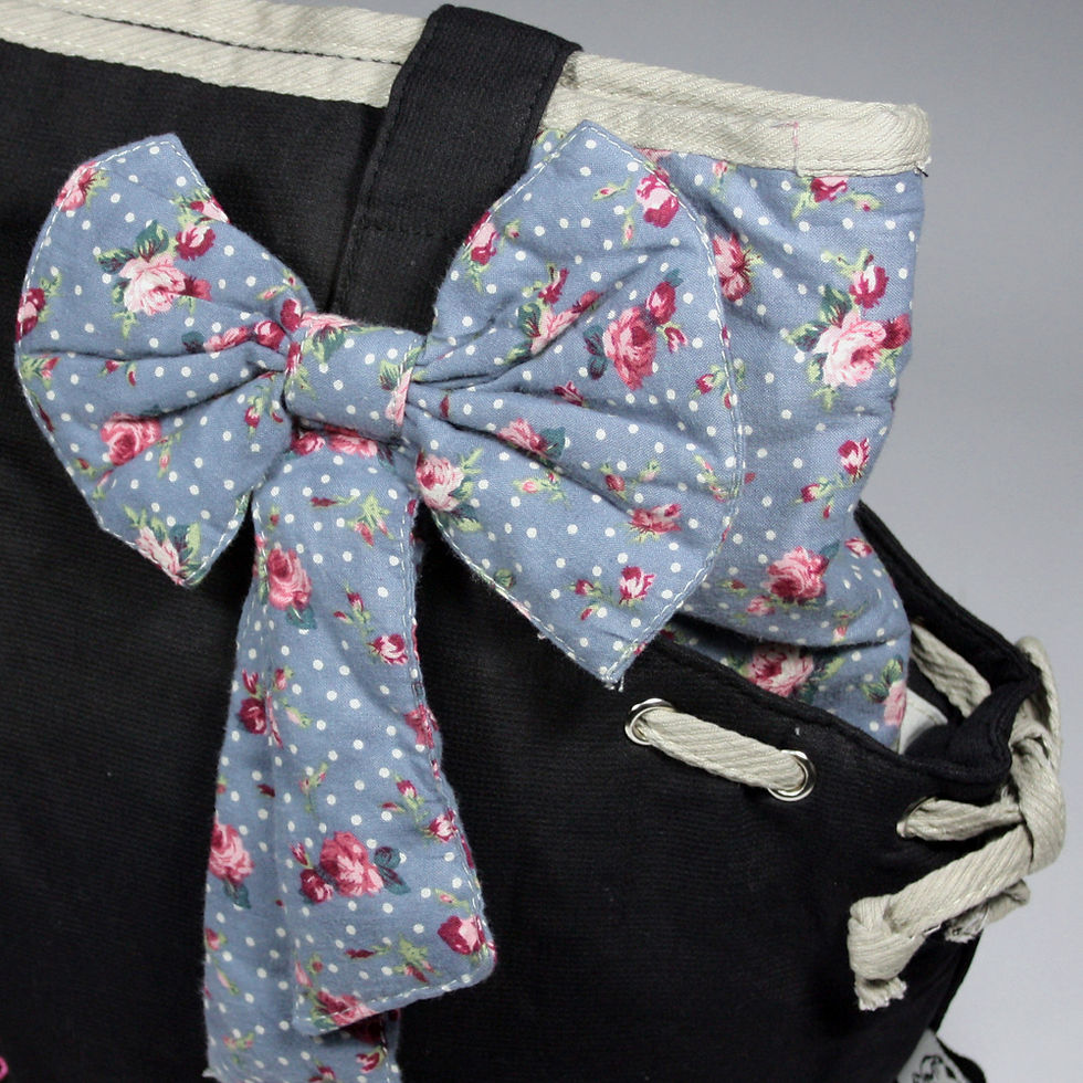 Thumbnail: [Sweet Cat] 100% Cotton Canvas Shoulder Bag / Swingpack / Travel Bag