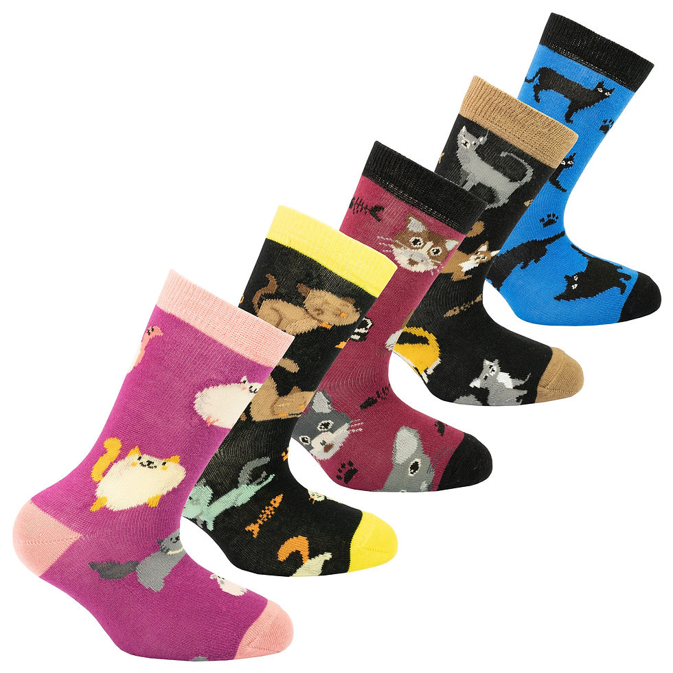 Thumbnail: Kids Cute Cats Socks