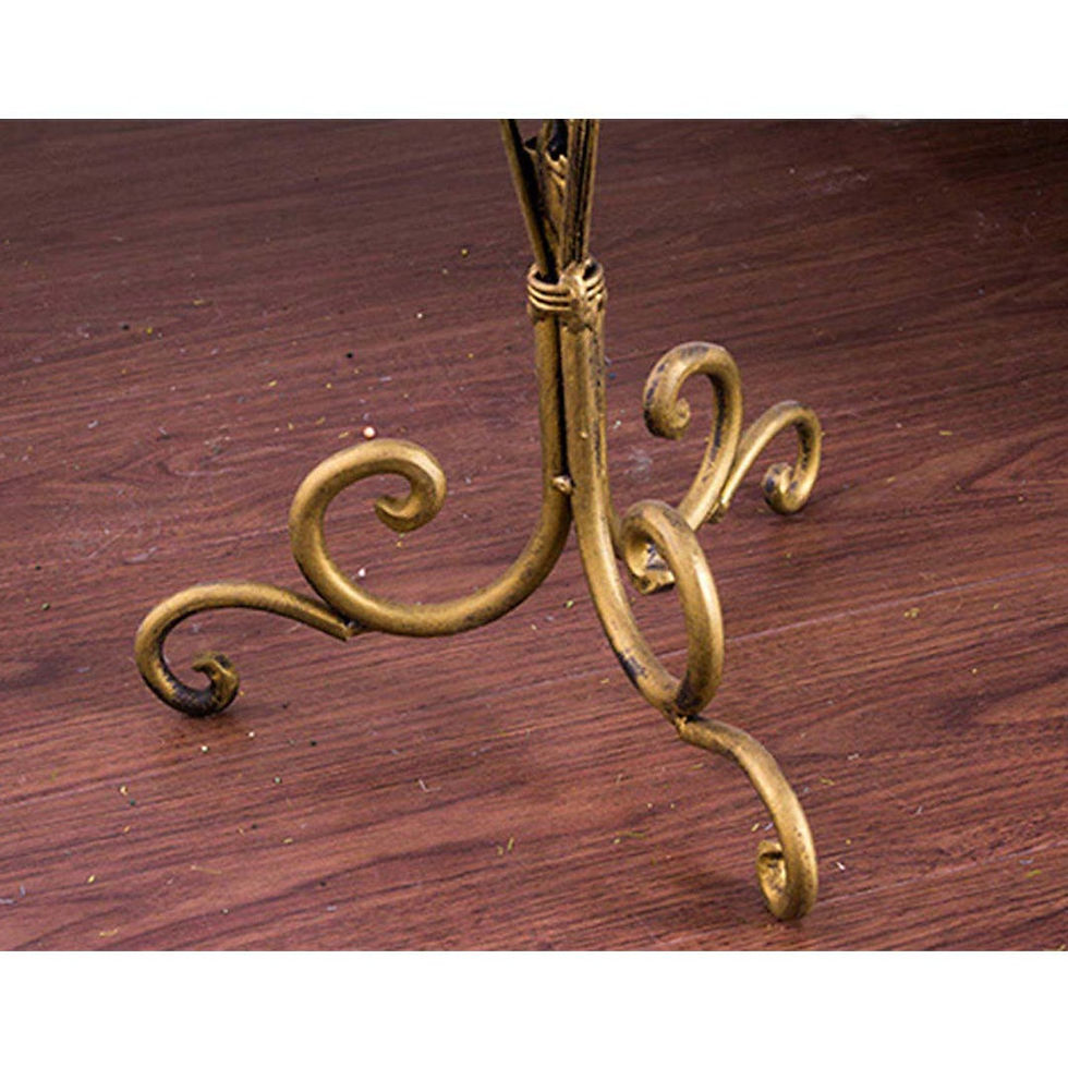 Thumbnail: 85cm European Clear Glass Floor Home Decor Flower Vase with Tall Metal Stand