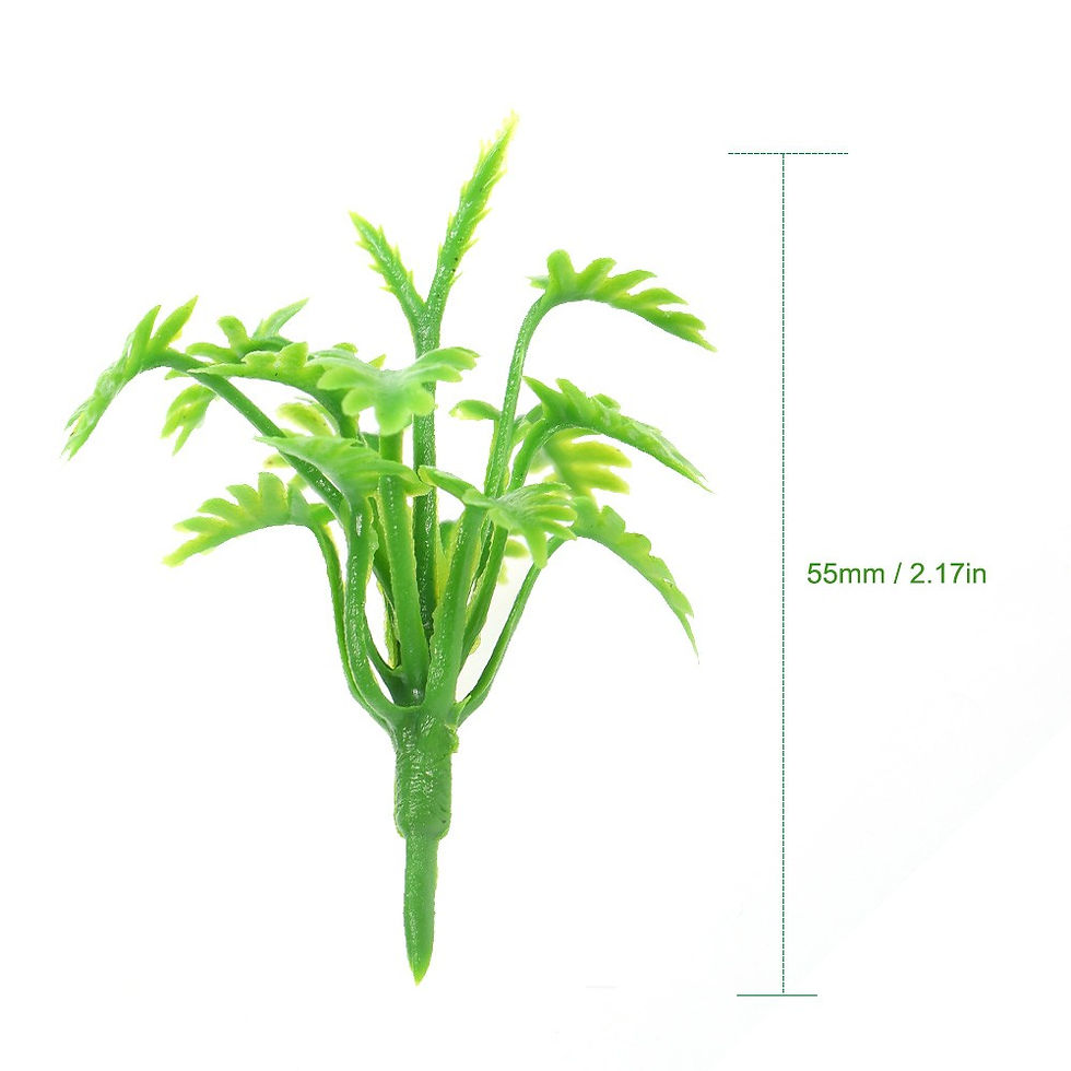 Thumbnail: 50pcs Mini Plastic Green Trees Scale Architectural Models Train Railways Landsca