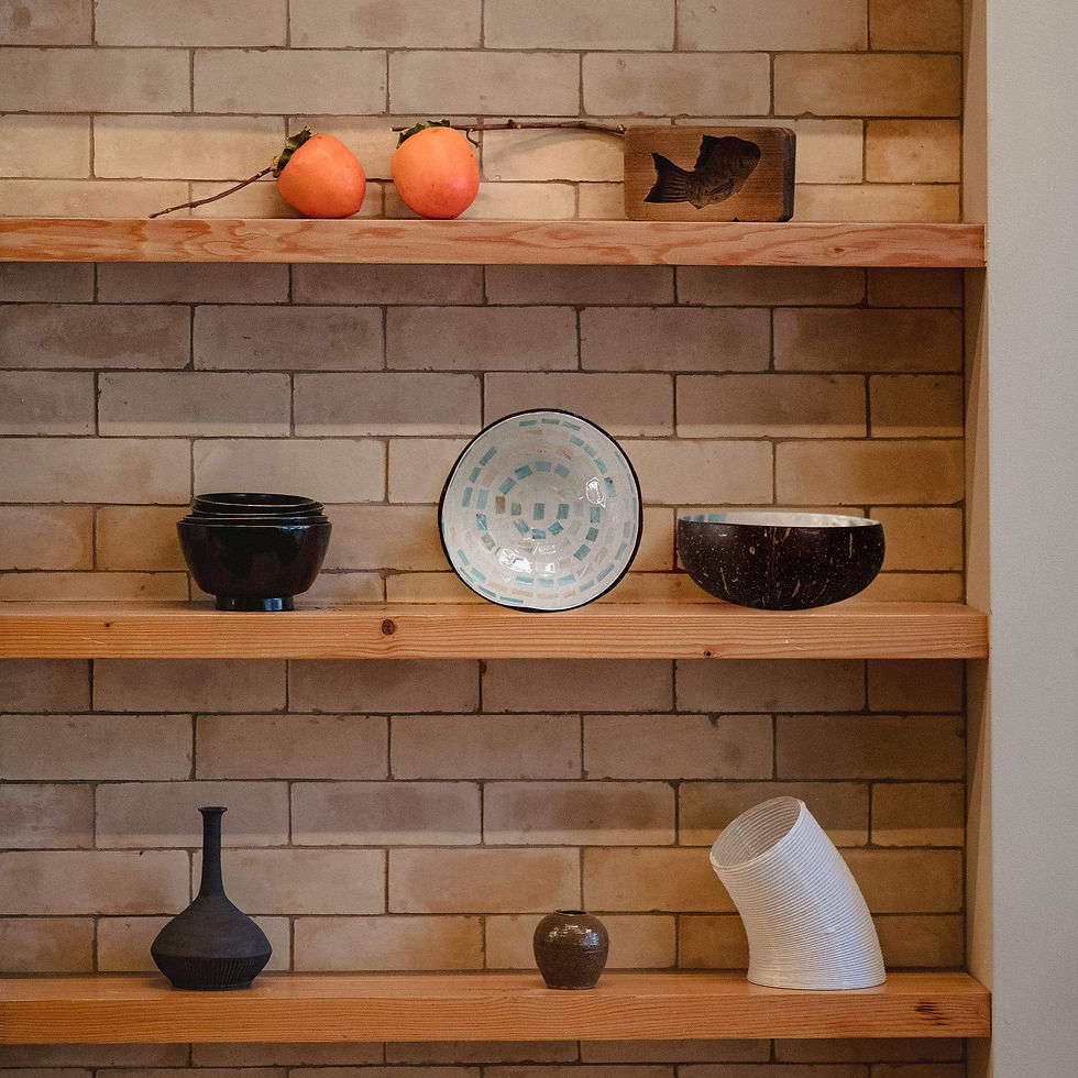 Thumbnail: Set 2 Mother of Pearl Inlay Coconut Bowl Serving Fruits & Dry Snack for Kitchen 