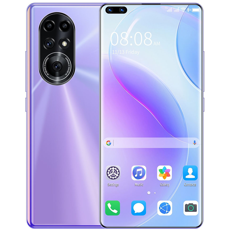 Thumbnail: 2021 New Global Version P50 Pro+ 7.3 Inch Android Mobile Phone 16+512GB Deca Co