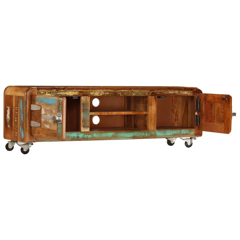 Thumbnail: vidaXL TV Cabinet 47.2"x11.8"x14.2" Solid Reclaimed Wood
