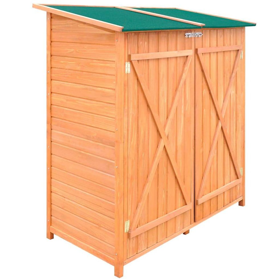 Thumbnail: vidaXL Wooden Shed Garden Tool Shed Storage Room Large