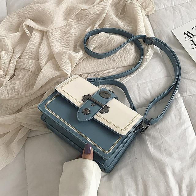 Thumbnail: Elegant Rivet Shoulder Messenger Bag