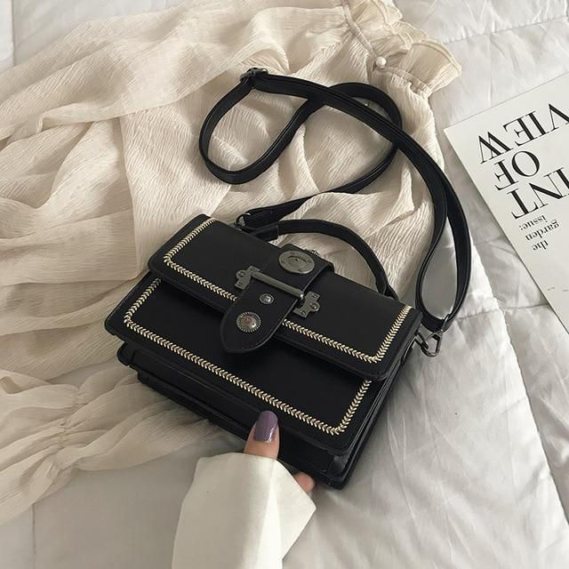 Thumbnail: Elegant Rivet Shoulder Messenger Bag