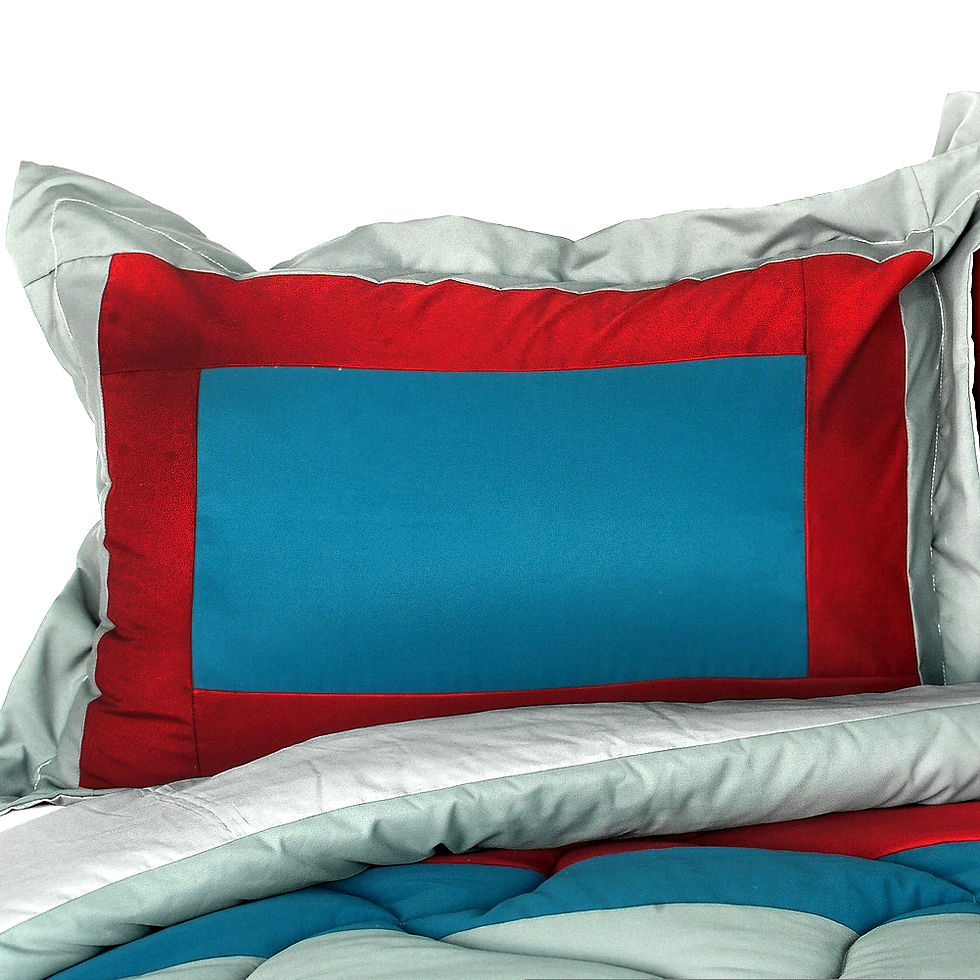 Thumbnail: [Loving the Sea] Quilted Patchwork Down Alternative Comforter Set (Full/Queen Si