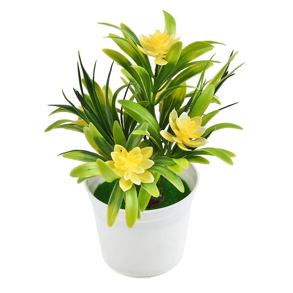 Thumbnail: Bonsai Desktop Plants Potted Artificial Flowers Decors Home Decoration Ornament