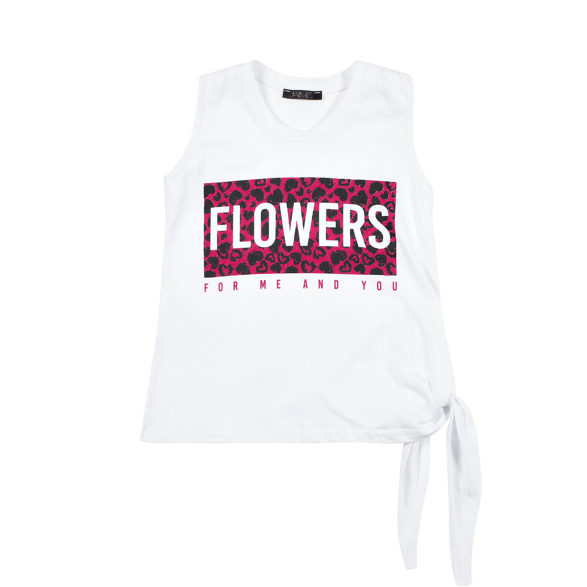 j'aime leopard flower tank top