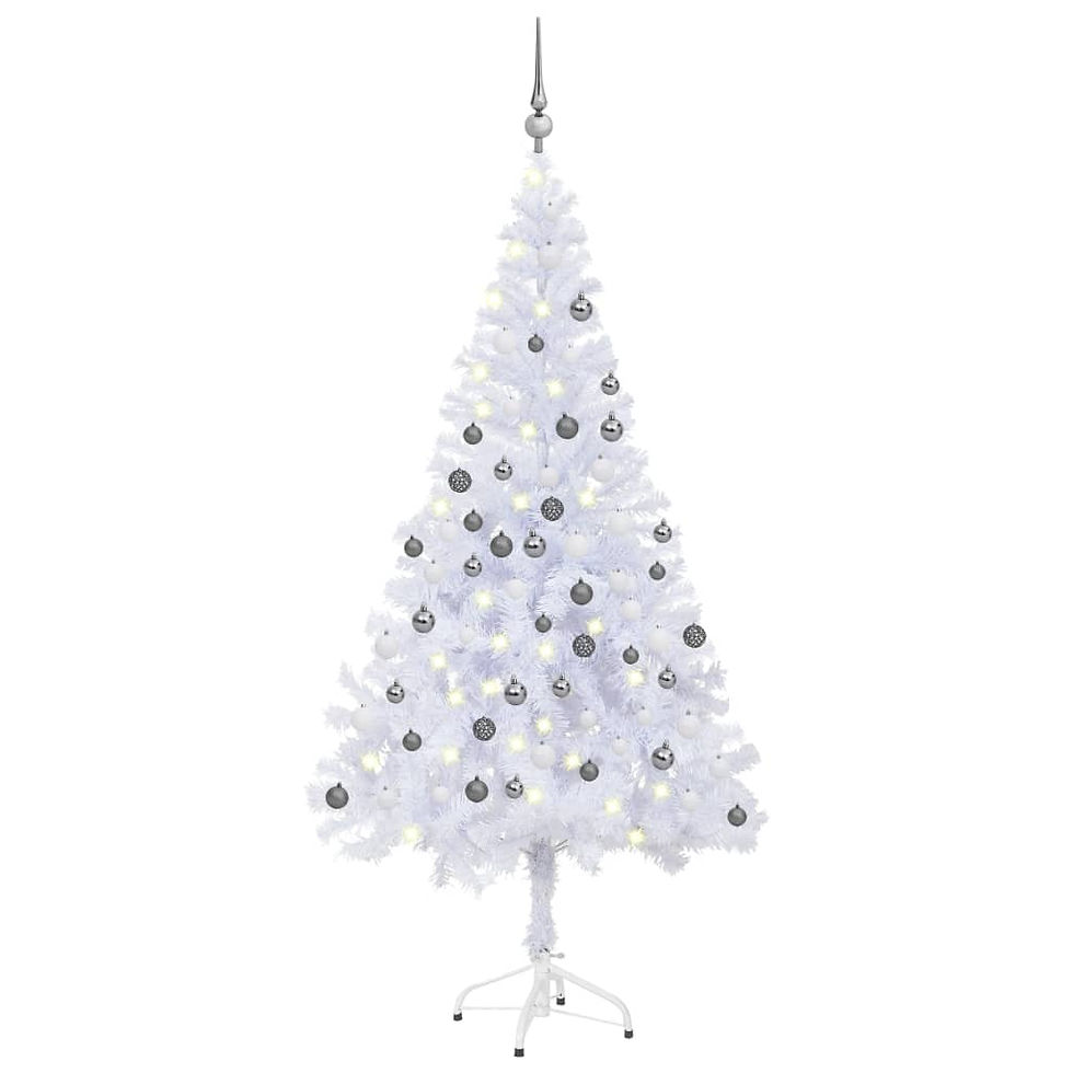Thumbnail: vidaXL Artificial Christmas Tree with LEDs&Ball Set L Multi Colors/Sizes