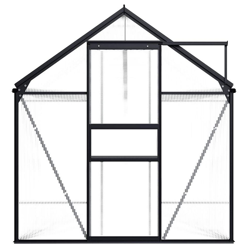 Thumbnail: vidaXL Greenhouse Aluminum Garden Shed Plant Patio Conservatory Multi Sizes