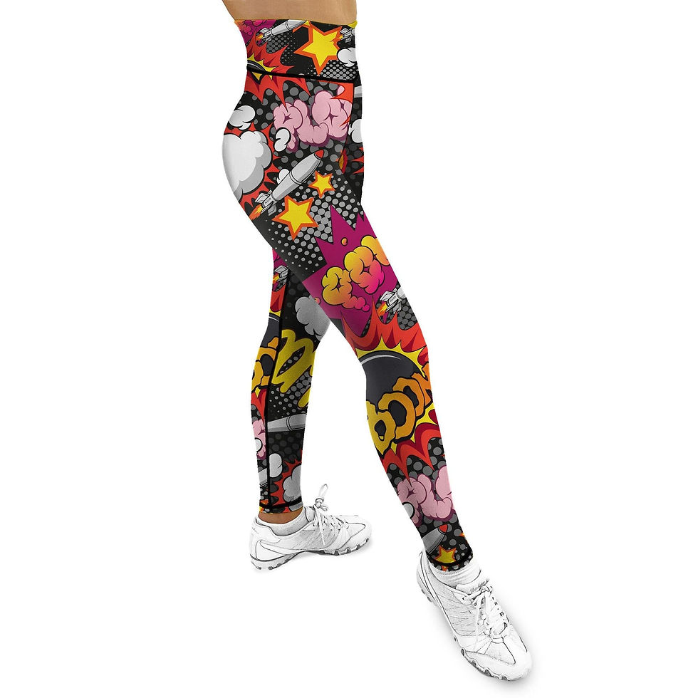 Thumbnail: Comic Boom Pow Beverly Leggings