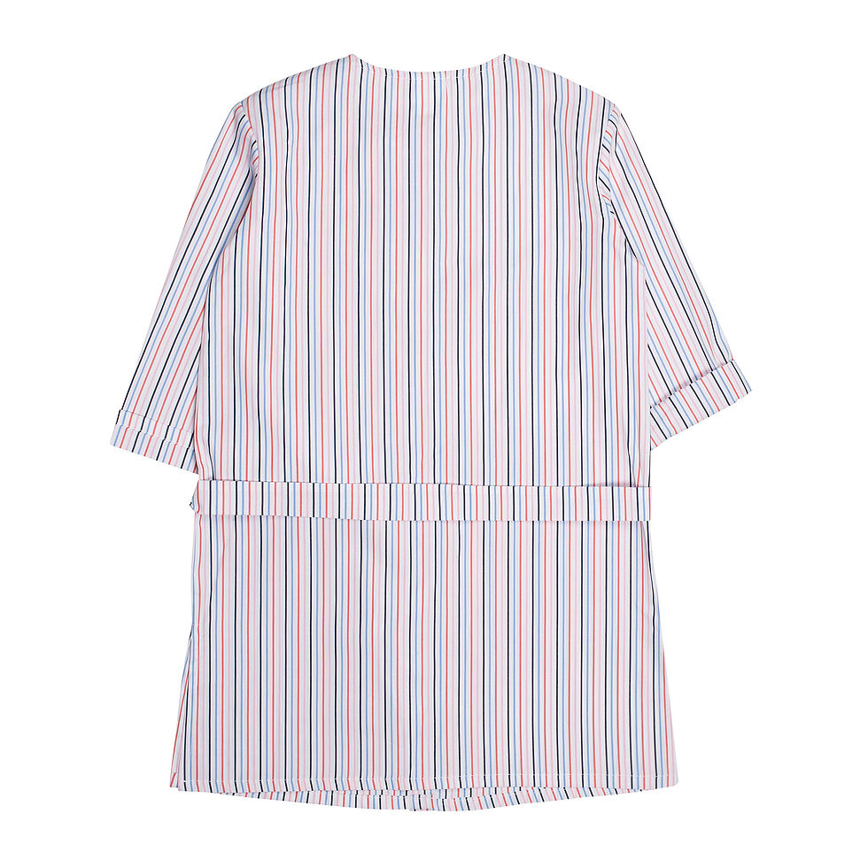 Thumbnail: giro quadro stripped dress with pockets detail