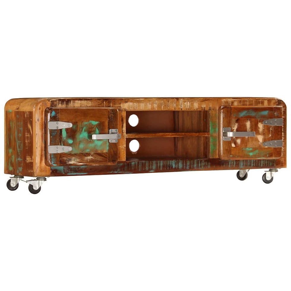 Thumbnail: vidaXL TV Cabinet 47.2"x11.8"x14.2" Solid Reclaimed Wood