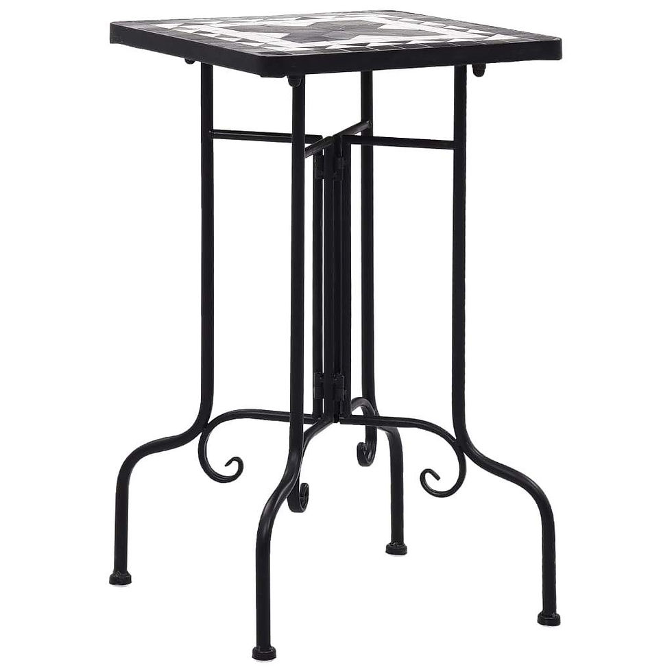 Thumbnail: vidaXL Mosaic Side Table Ceramic Accent Balcony Poolside Table Multi Colors