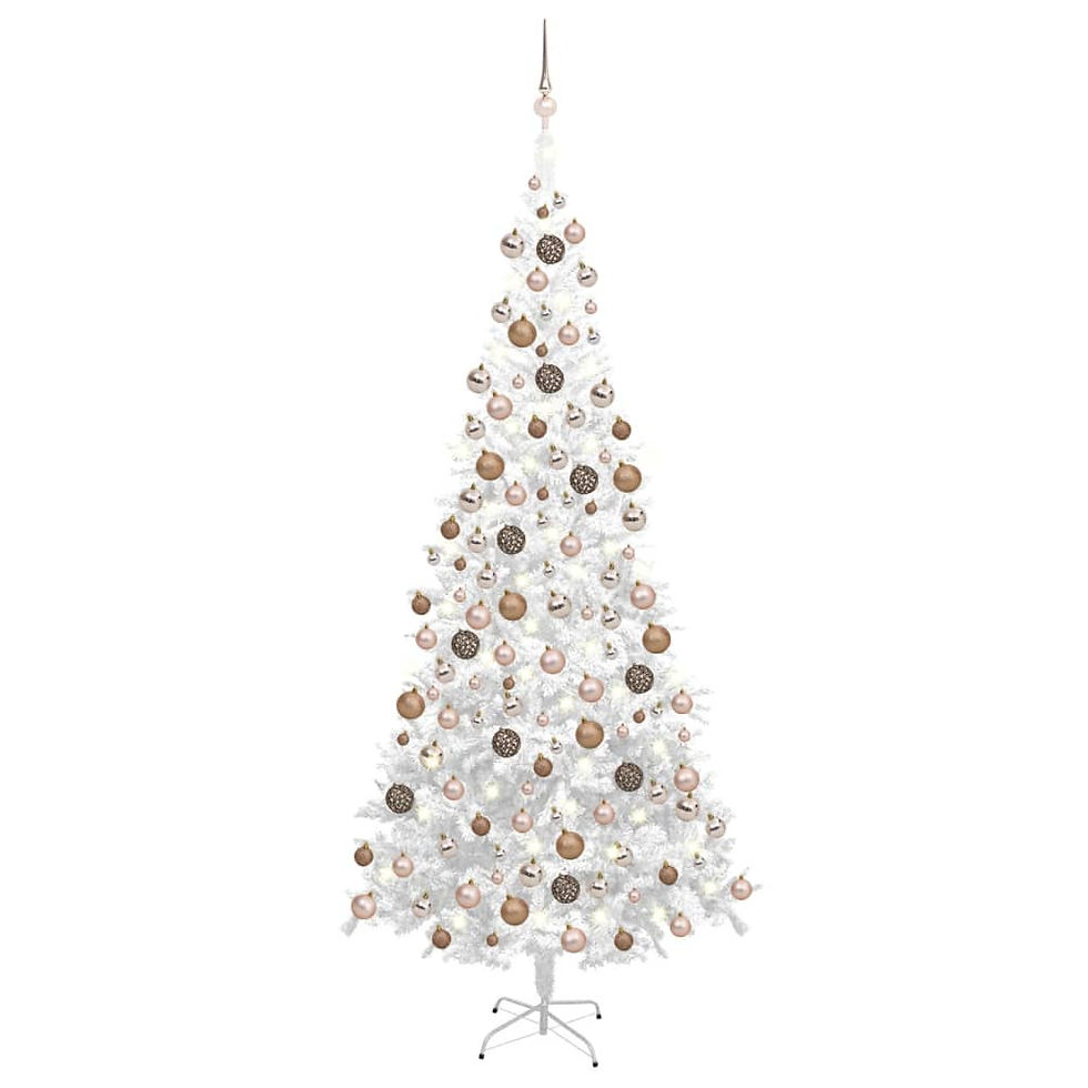 Thumbnail: vidaXL Artificial Christmas Tree with LEDs&Ball Set L Multi Colors/Sizes
