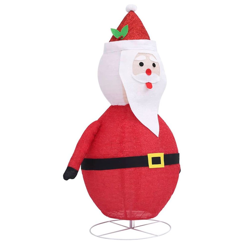 Thumbnail: vidaXL Decorative Christmas Santa Claus Figure LED Luxury Fabric Multi Sizes