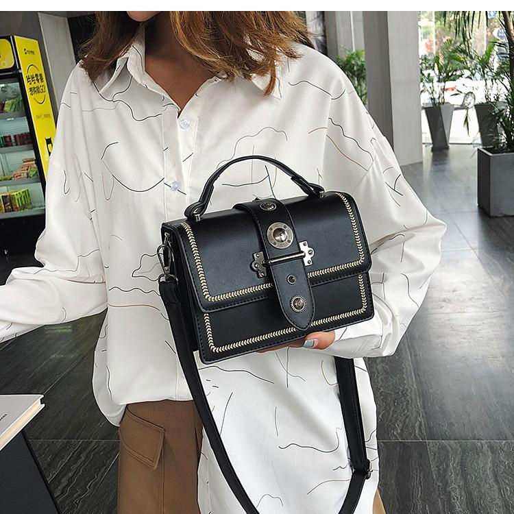 Thumbnail: Elegant Rivet Shoulder Messenger Bag