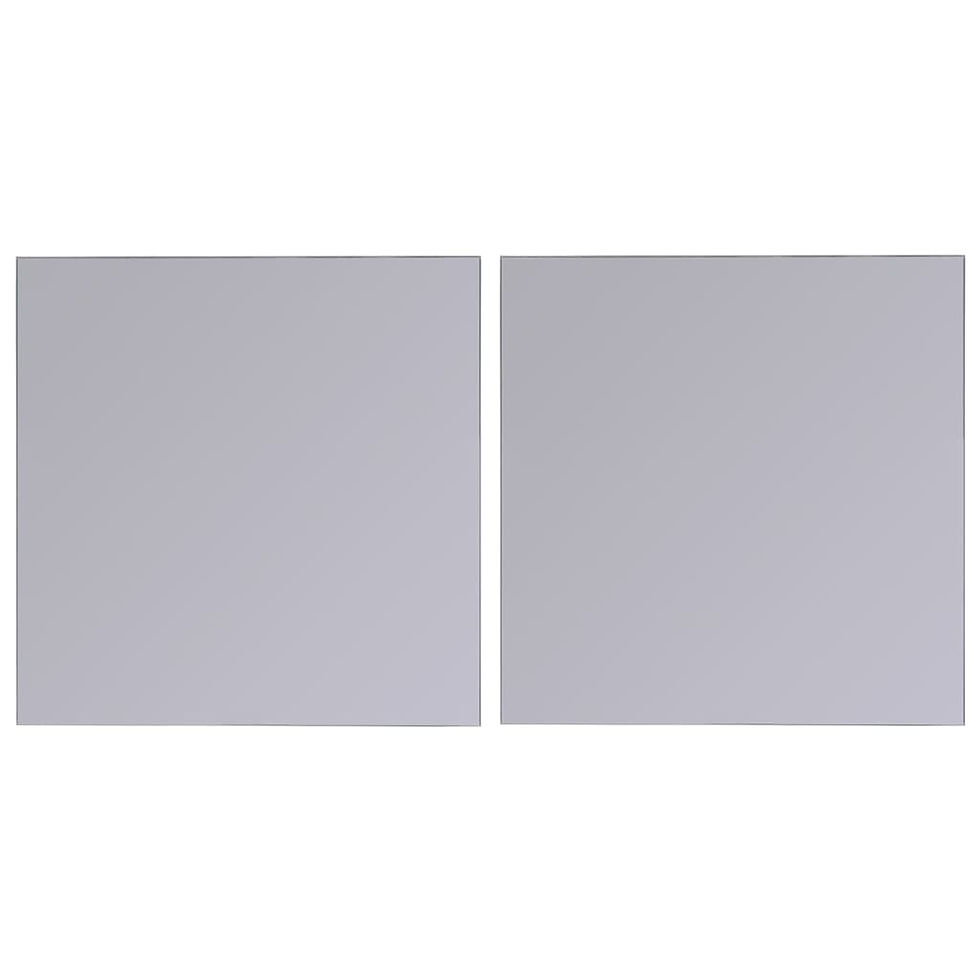 Thumbnail: vidaXL 8/16x Frameless Mirror Tiles Glass Wall Mirror Home Decor Bathroom