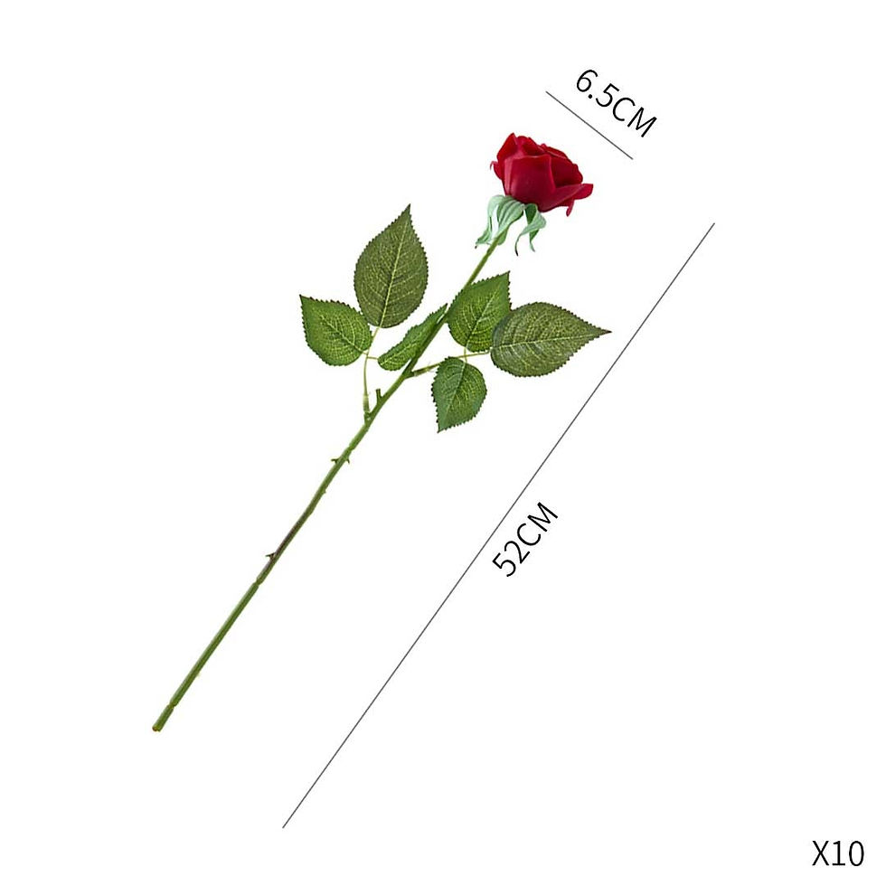 Thumbnail: 10pcs Artificial Silk Flower Fake Rose Bouquet Table Decor Red