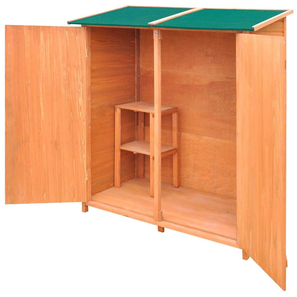 Thumbnail: vidaXL Wooden Shed Garden Tool Shed Storage Room Large