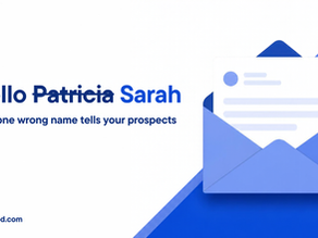 Hello Patricia: what one wrong name tells your prospects