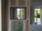 Cloison avec verrière.