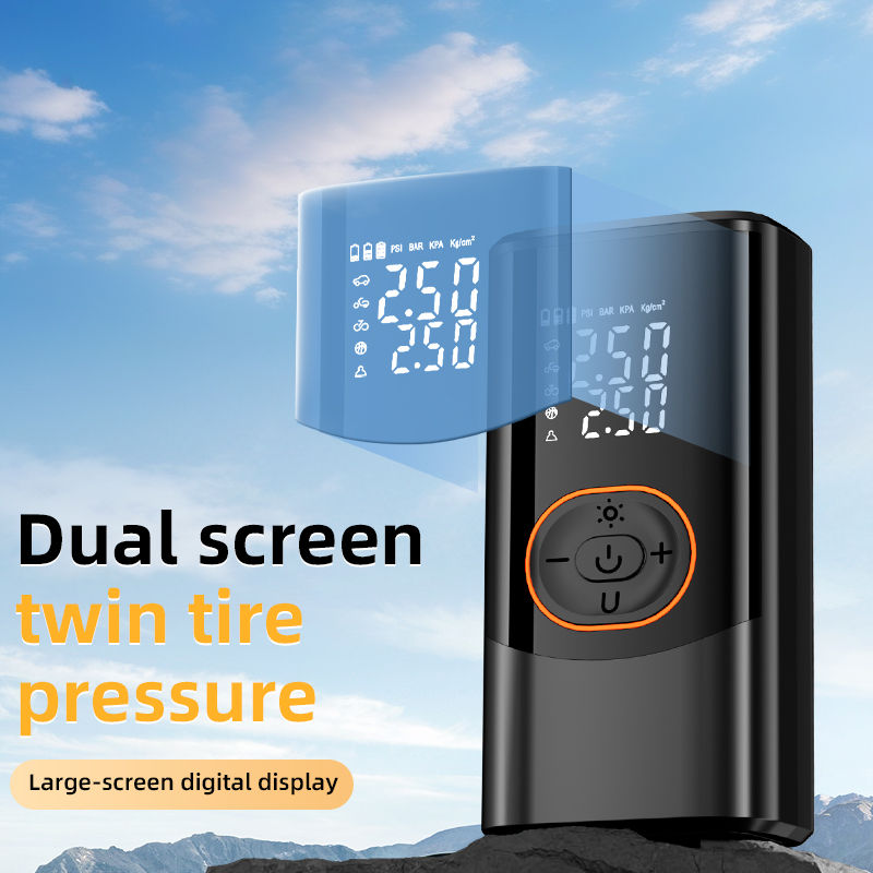 Thumbnail: 12V Rechargeable Car Air Compressor 150PSI Electric Wireless Portable Tire Infla