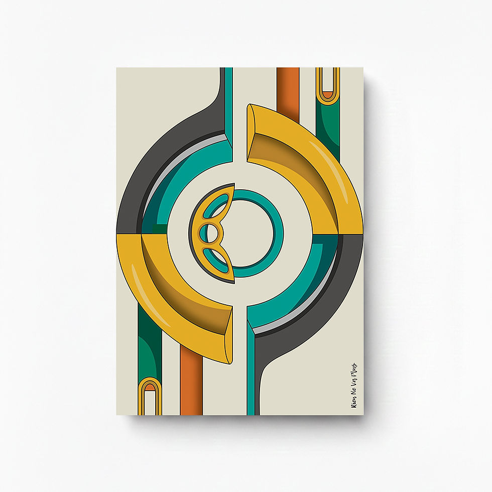 cover design of rien ne va green grey a5 notebook journal