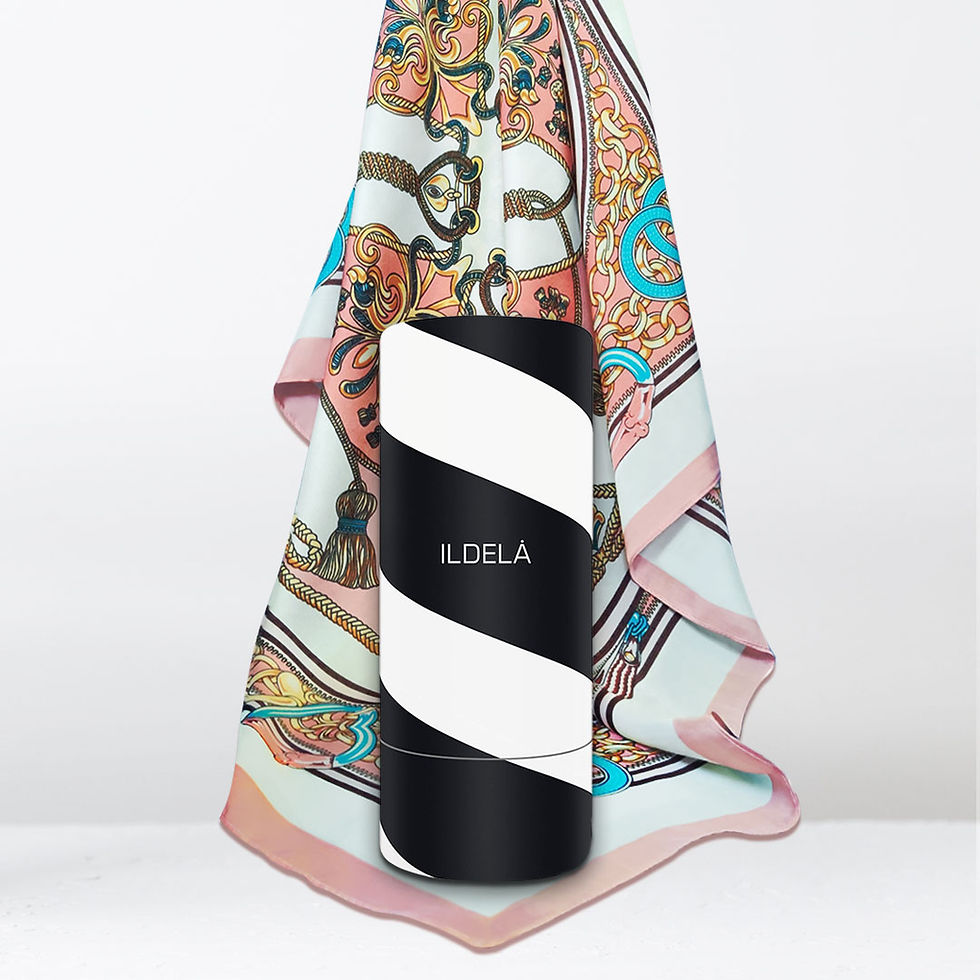 Thumbnail: pink luxury satin scarf for women