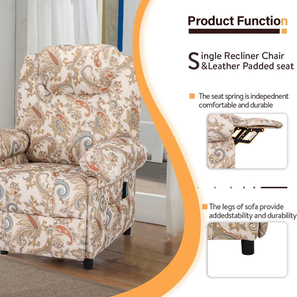Thumbnail: Overstuffed Massage Recliner Chair