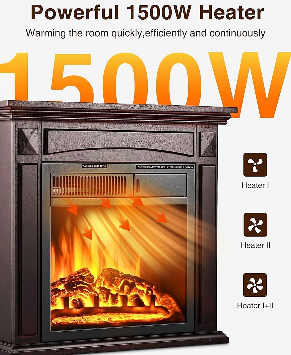 Thumbnail: Small freestanding electric fireplace