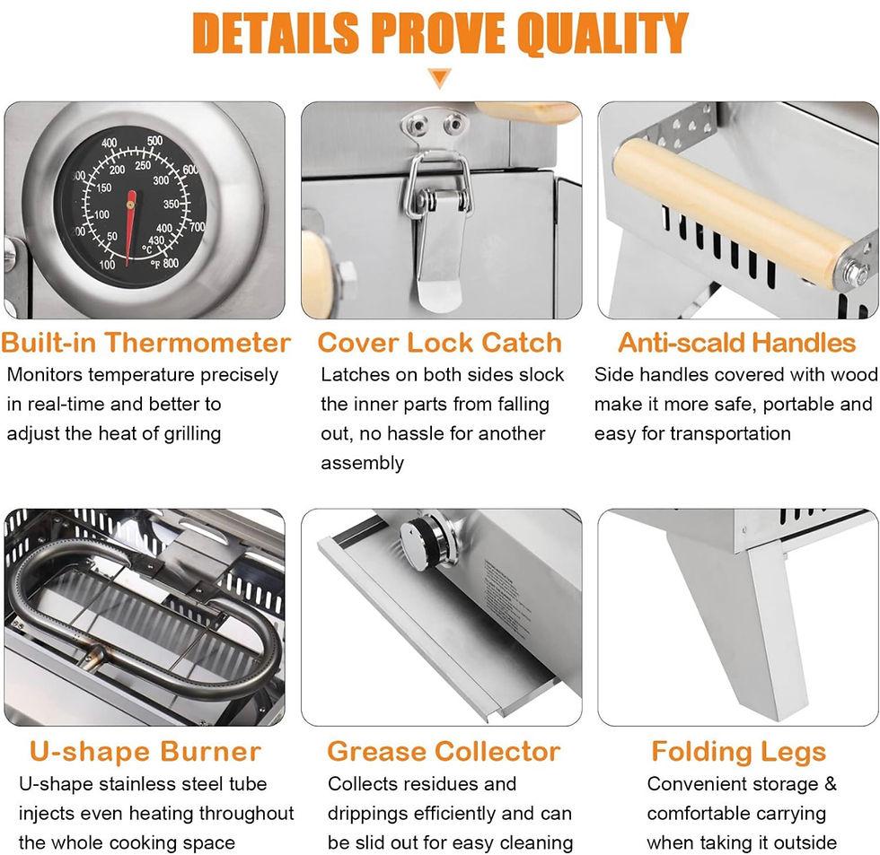 Thumbnail: 2-in-1 Gas Pizza Oven & Propane Grill(JH260)