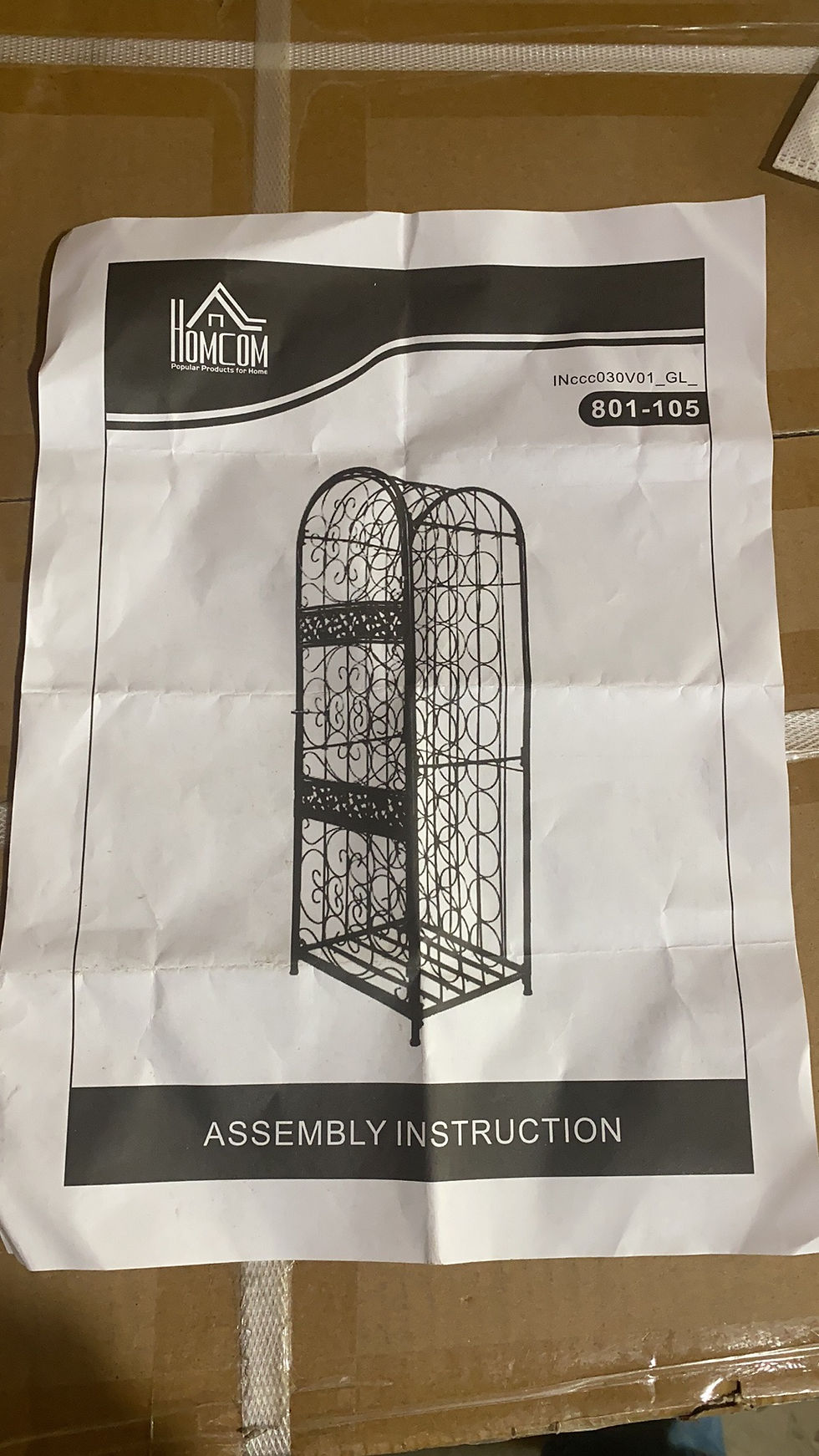 Thumbnail: Wrought Iron Wine Rack