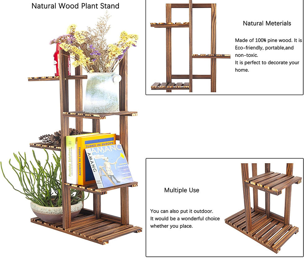 Thumbnail: Plant Stand Indoor Shelf 5 Tiered 6 Potted Rack
