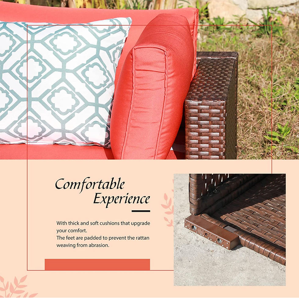 Thumbnail: 4 Pieces outdoor Patio Furniture
