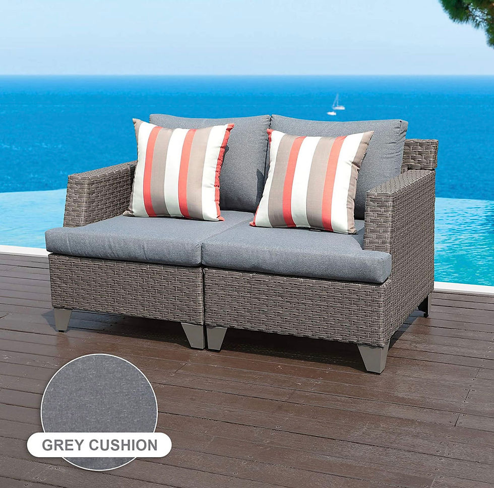 Thumbnail: Outdoor Wicker Loveseat Patio Furniture（SW076)