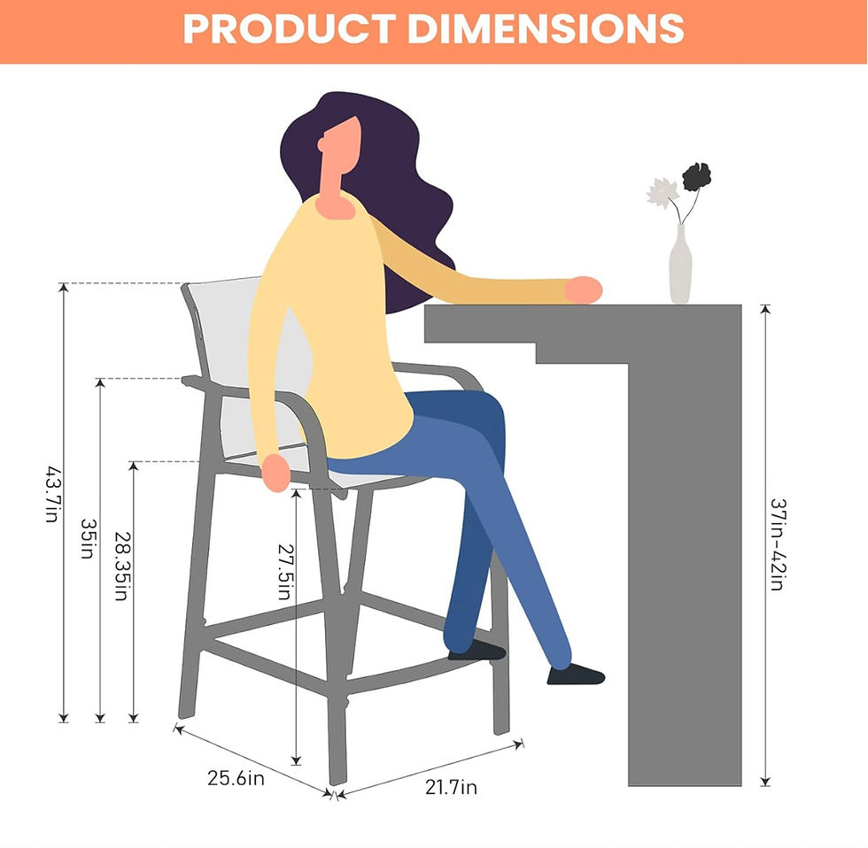 Thumbnail: Aluminum Outdoor Bar Stool Set of 2（SW072)