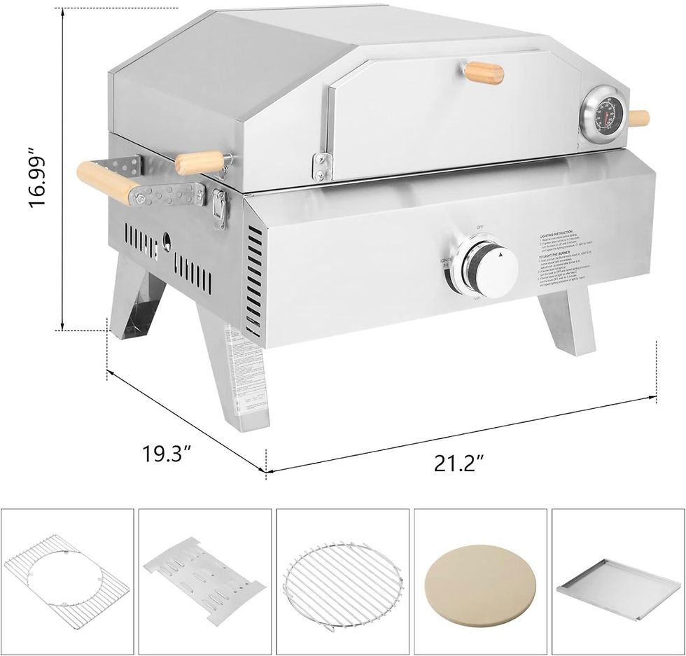 Thumbnail: 2-in-1 Gas Pizza Oven & Propane Grill(JH260)