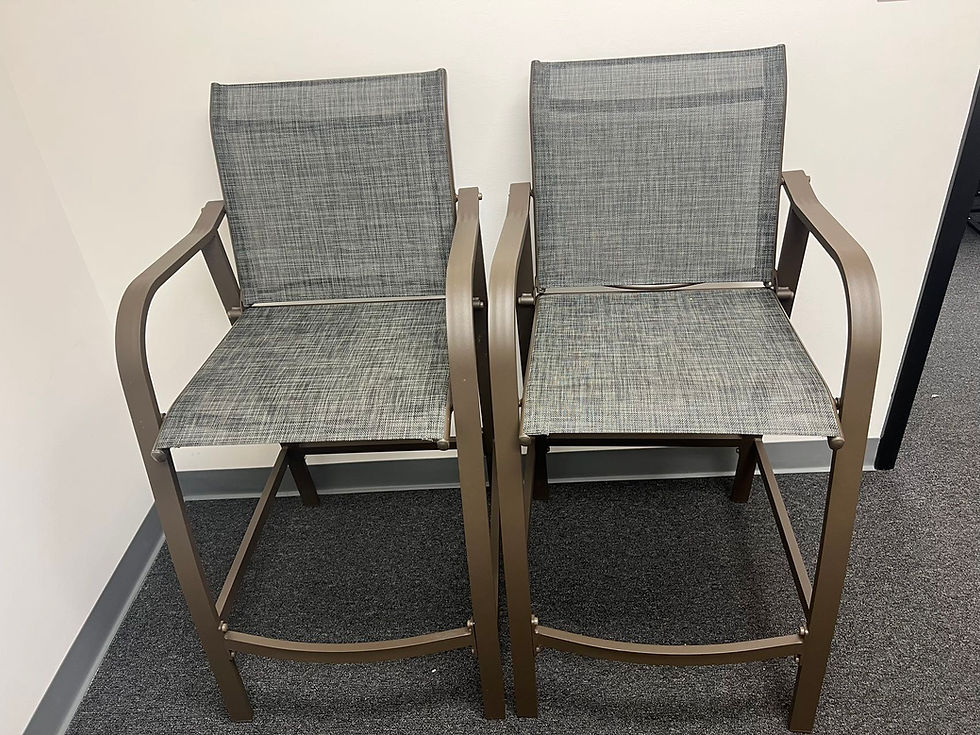 Aluminum Outdoor Bar Stool Set of 2(SW072)