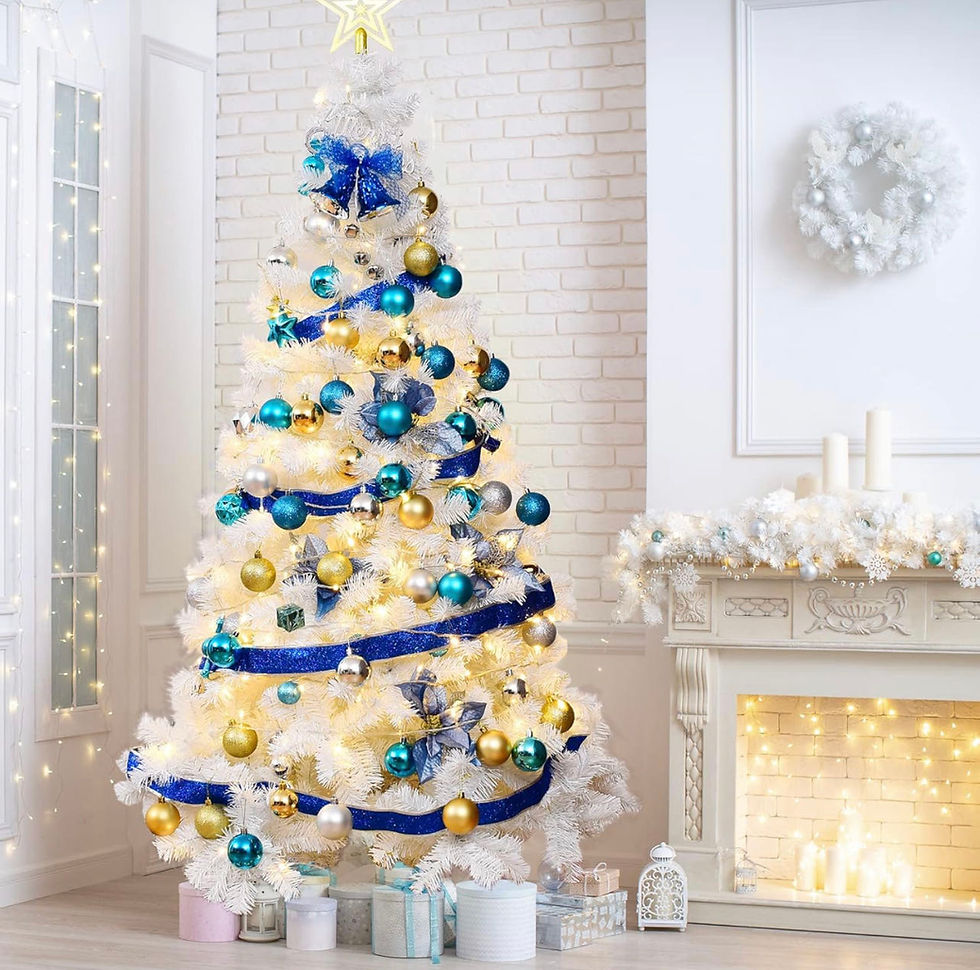 Thumbnail: 7FT White Artificial Christmas Tree（JH145)