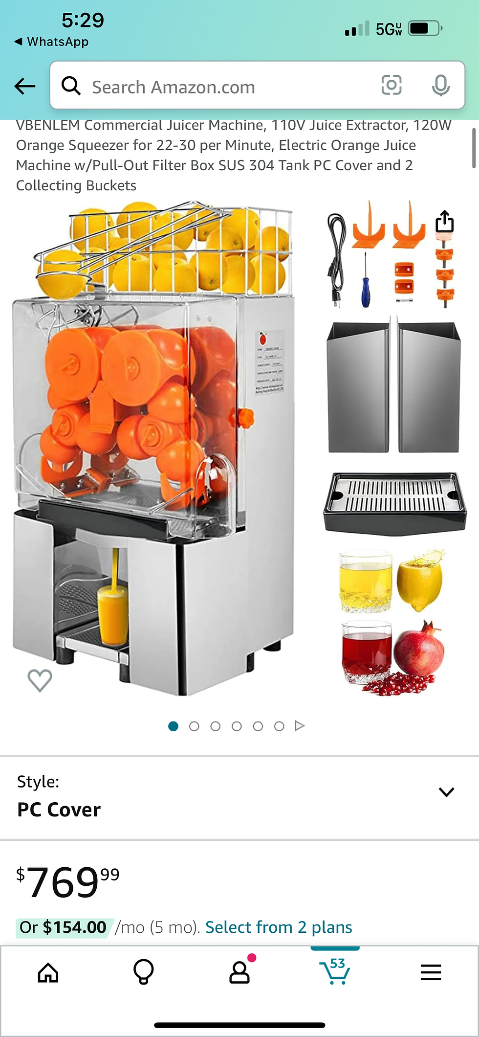 Thumbnail: Commercial Juicer Machine（JH249)