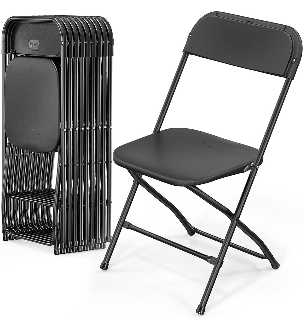Thumbnail: 10 Pack Black Plastic Folding Chair(JH225)