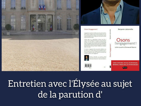 ENTRETIEN AVEC LA PRÉSIDENCE DE LA RÉPUBLIQUE