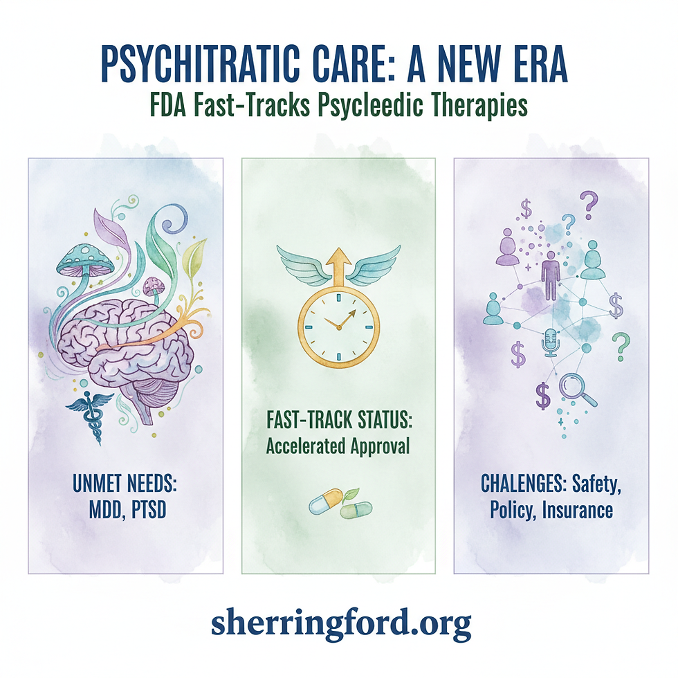 FDA Fast-Tracks Three Psychedelic Treatments