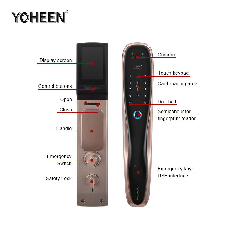 Miniature : Serrure de porte électronique intelligente la caméra de surveillance